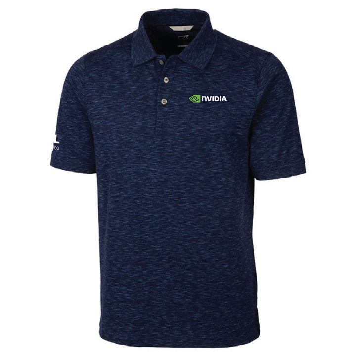 Cutter & Buck Advantage Tri-Blend Space Dye Men's Polo - Dark Liberty Navy