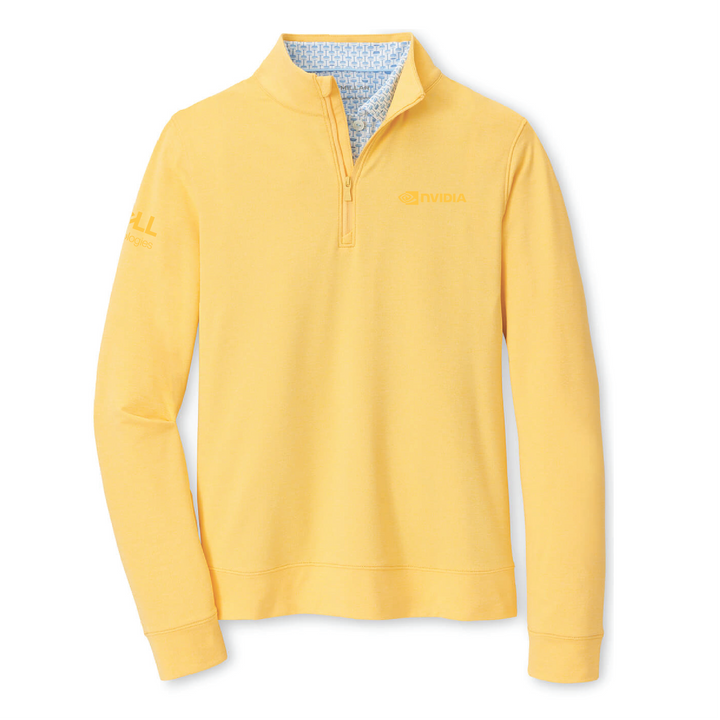 Peter Millar Women's Perth Melange Performance Quarter-Zip - Lemon Drop