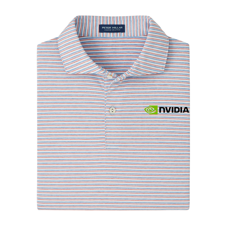 Peter Millar Men's Alda Performance Jersey Polo - Blue Frost